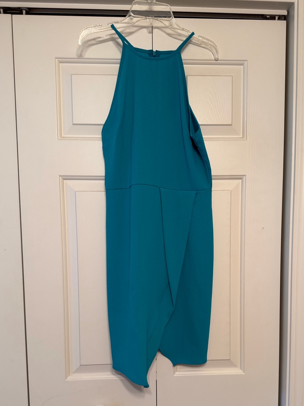 vestique Teal Halter Midi Dress